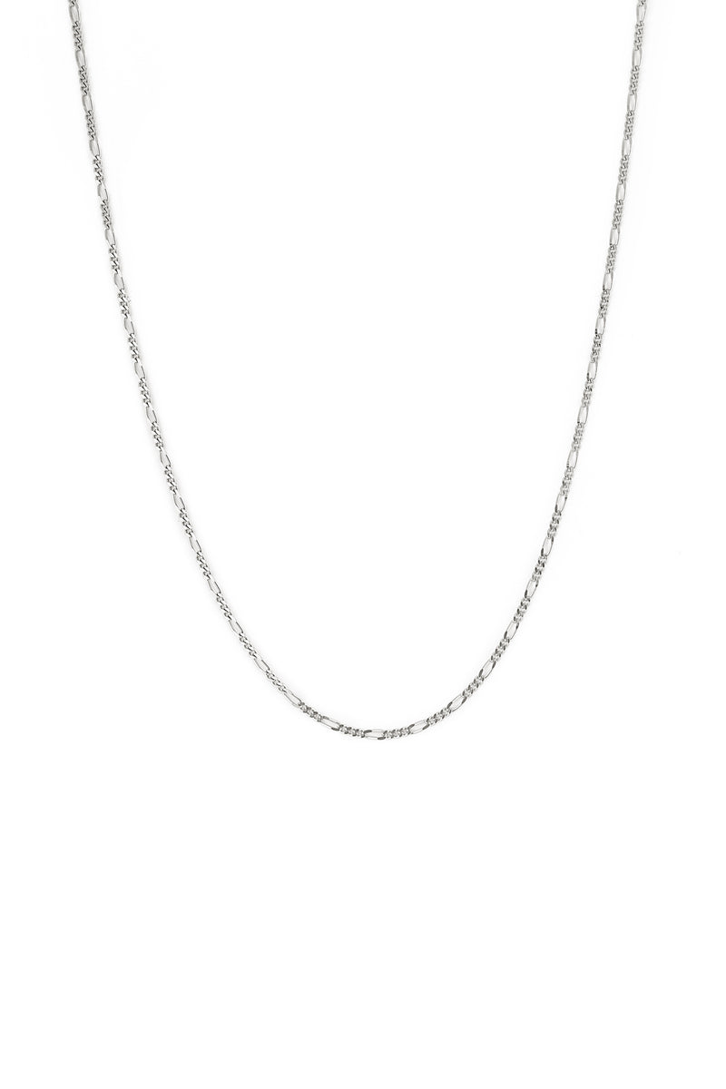 Delicate Figaro Chain in Silver