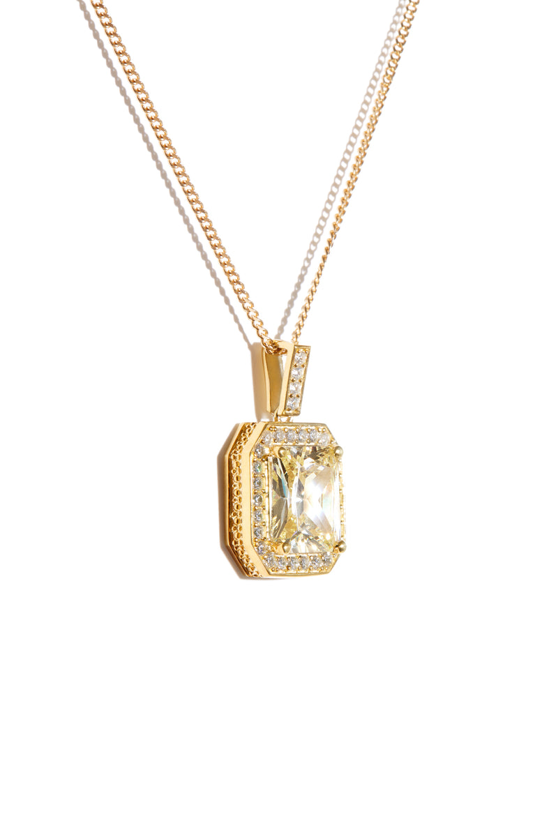 Baguette Pendant in Gold