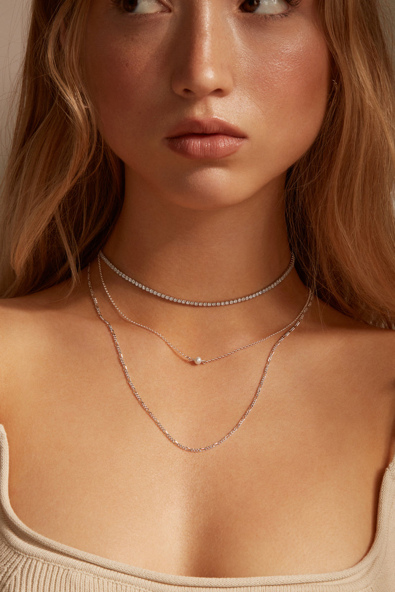 Tennis Choker in Gold