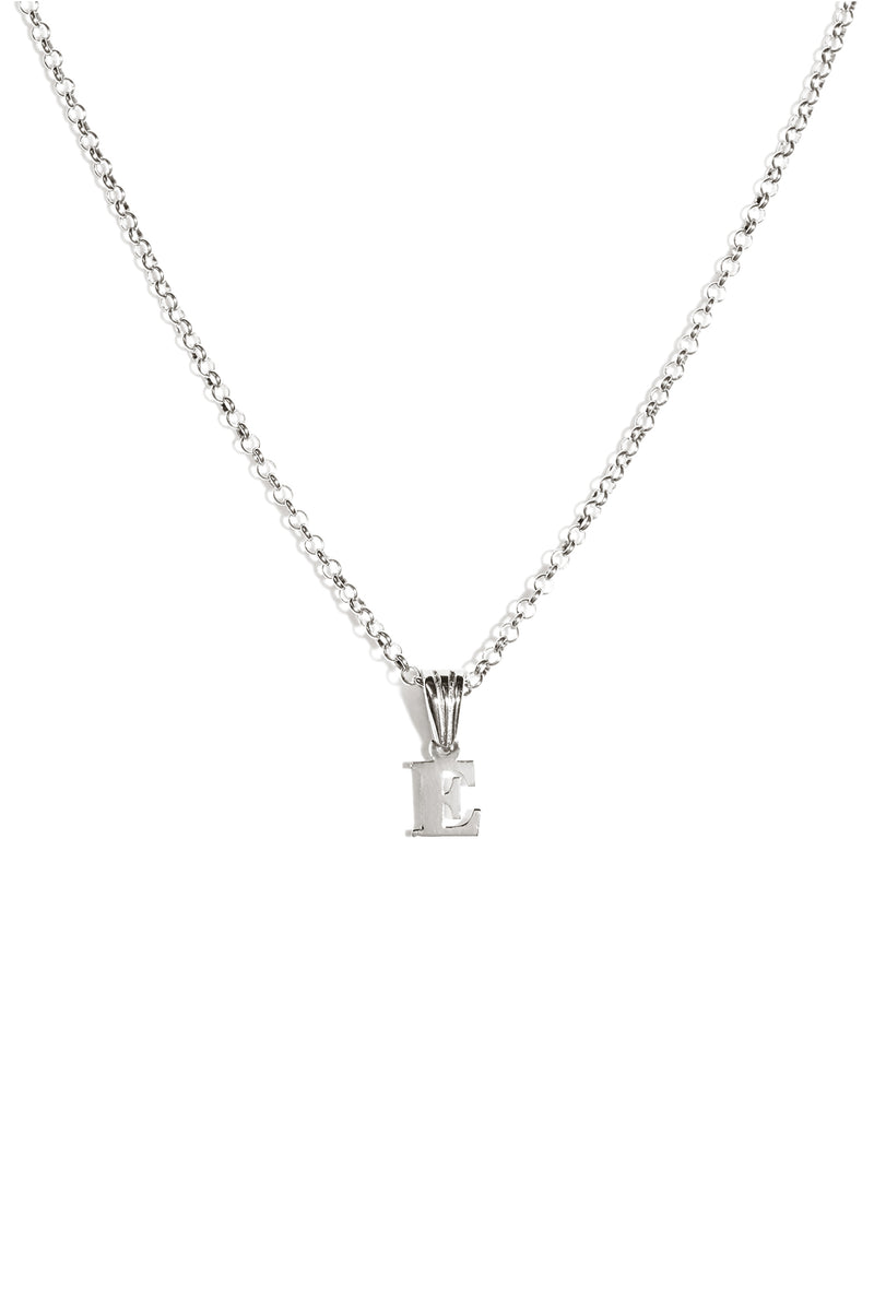 Alphabetic Pendant in Silver