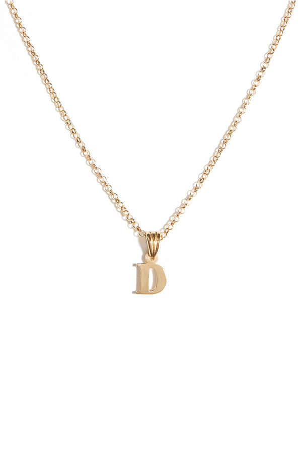 Alphabetic Pendant in Gold