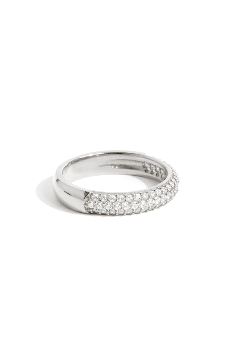 Bague Pavée en Argent