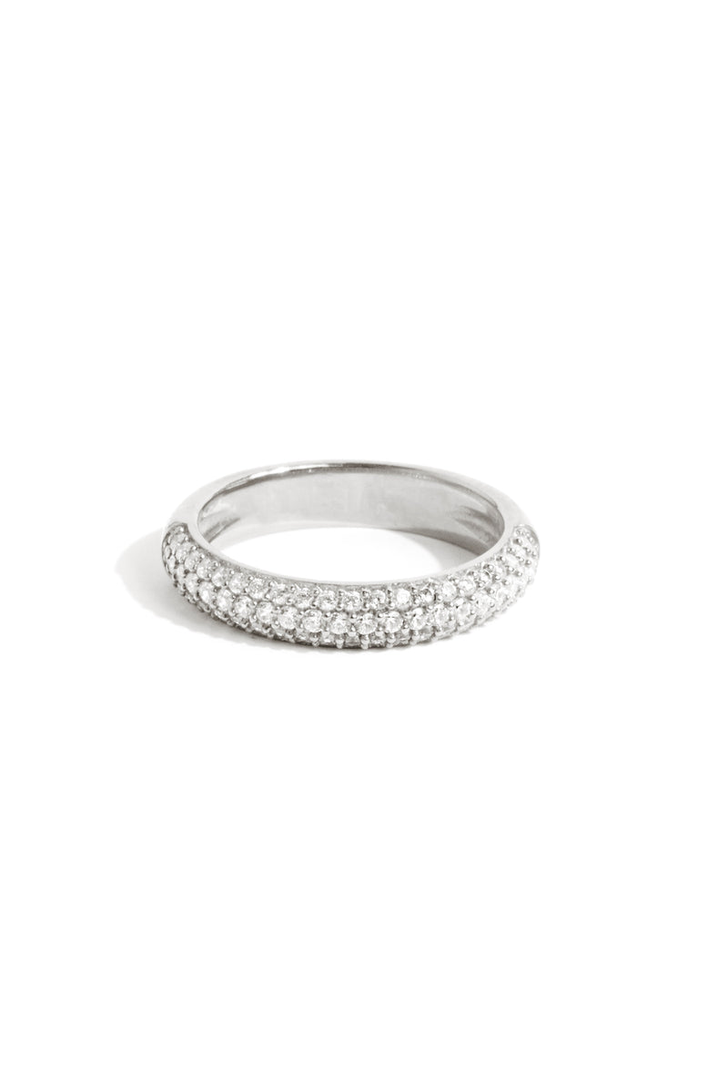 Bague Pavée en Argent