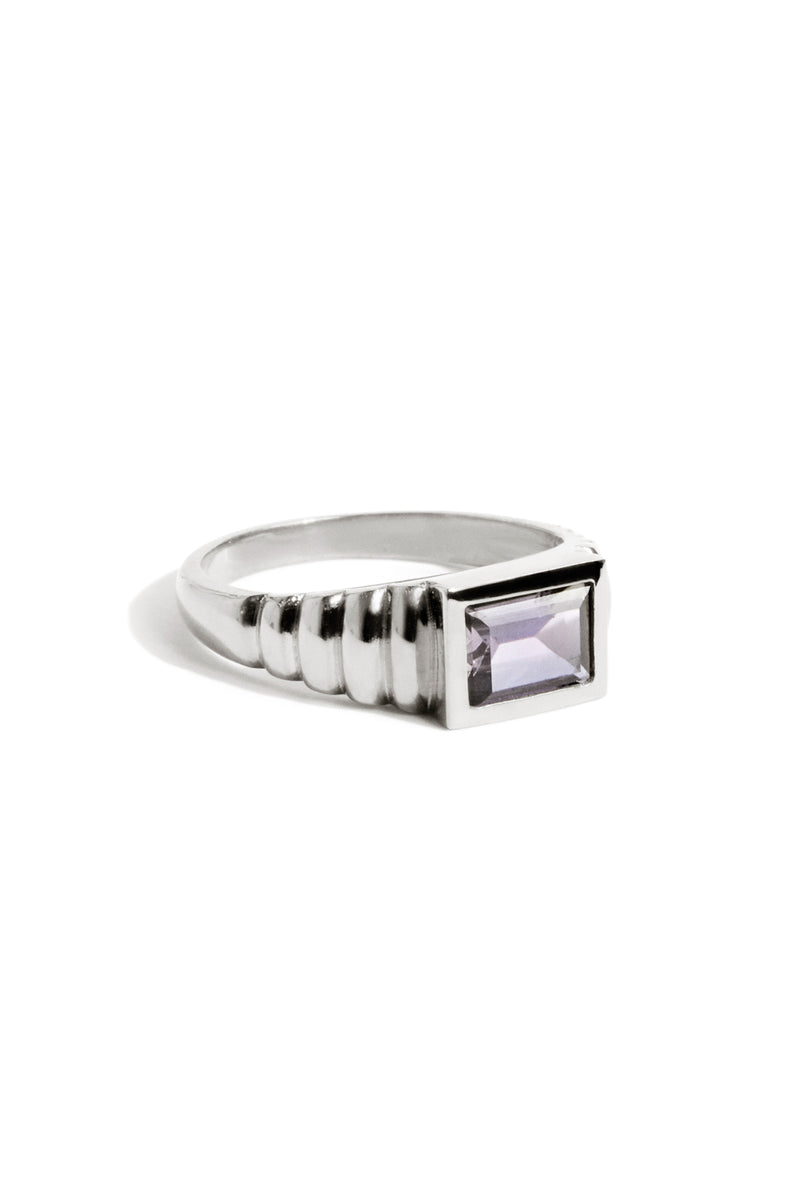 Baguette Art Deco Ring in Silver