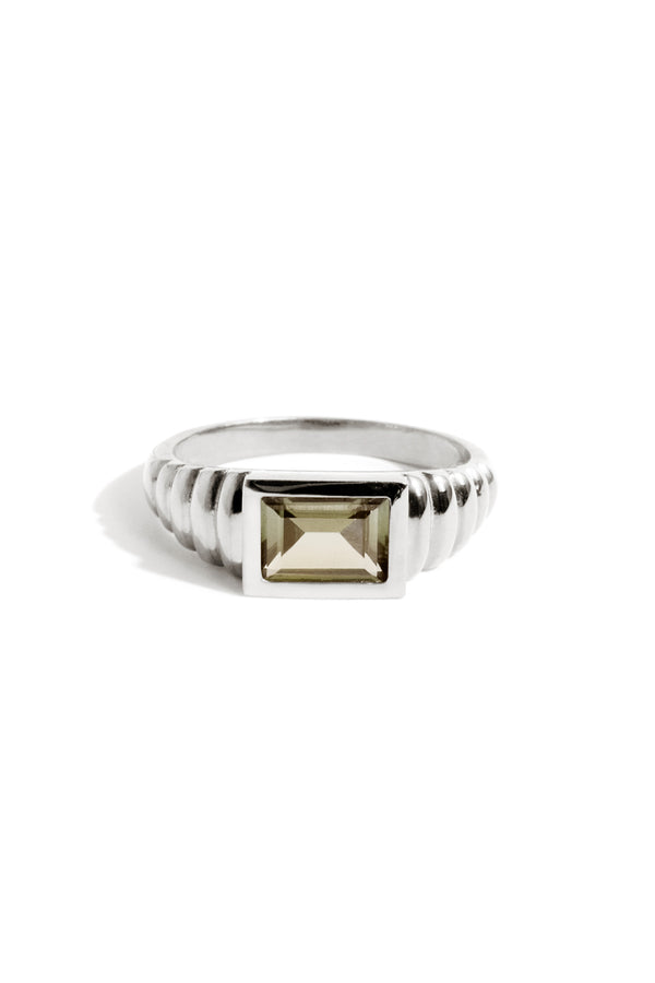 Baguette Art Deco Ring in Silver