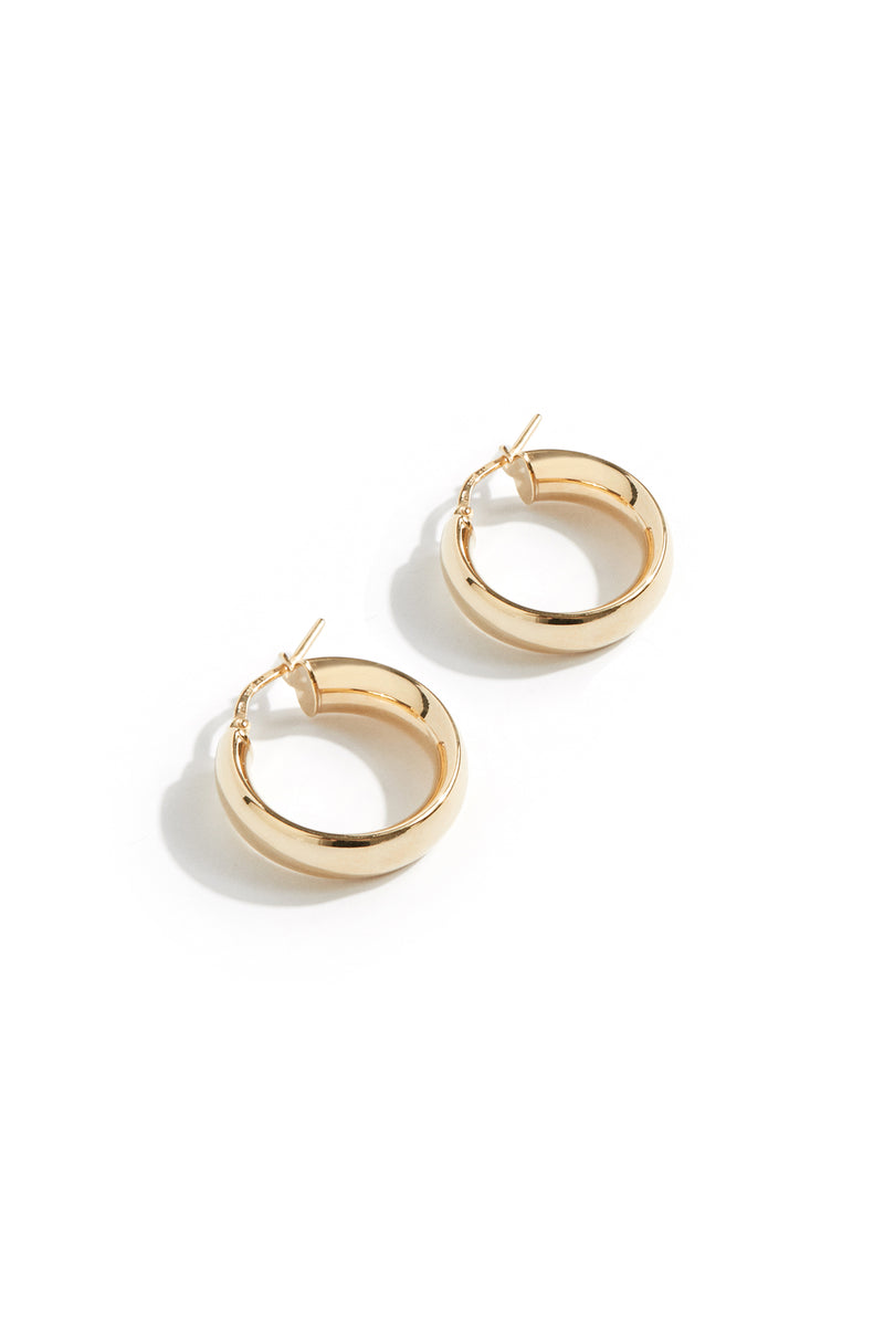 Chunky Hoops in Gold