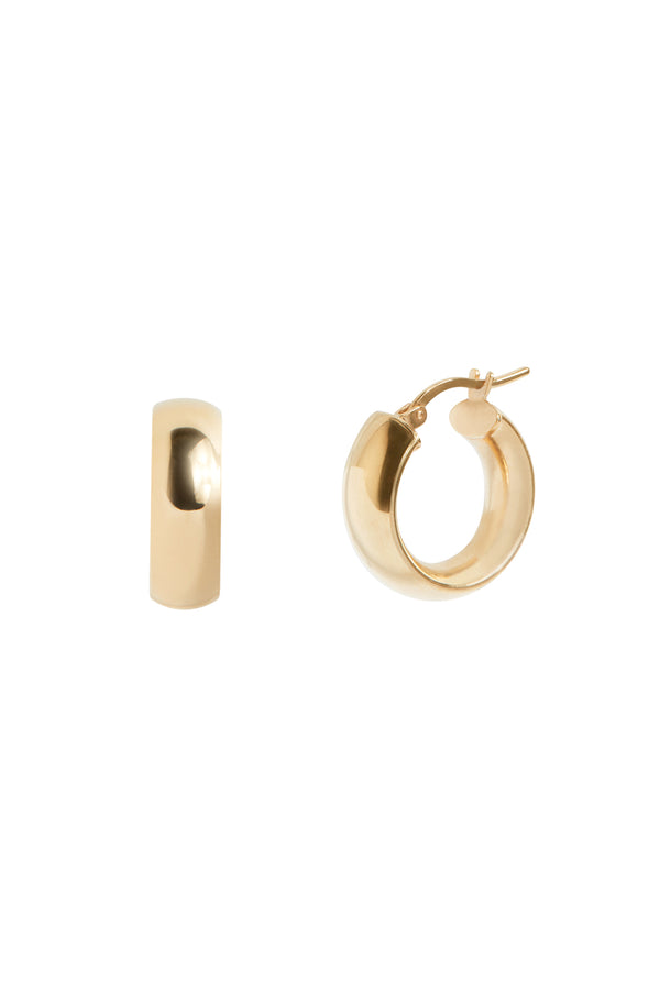 Baby Chunky Hoops in Gold