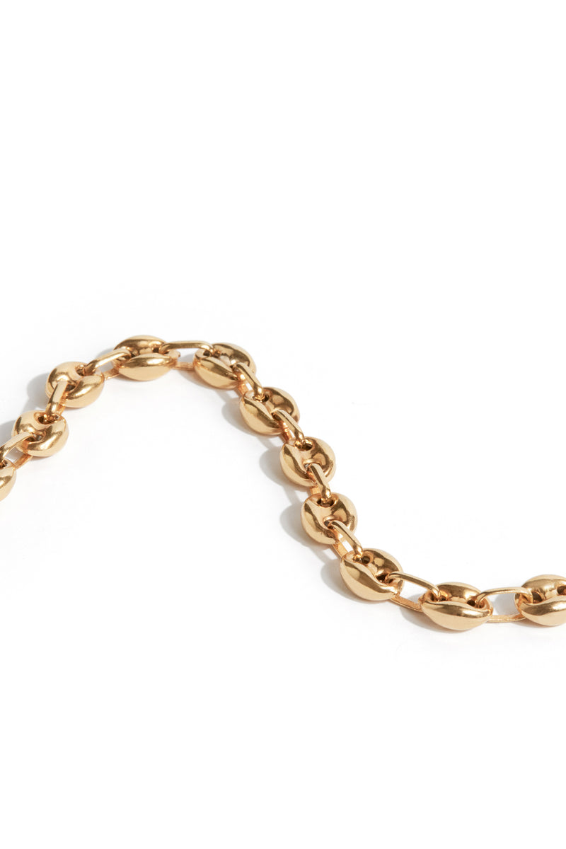 Coffee Bean Bracelet in Gold